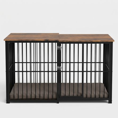 Erinnyees Adjustable Wood Dog Crate Furniture