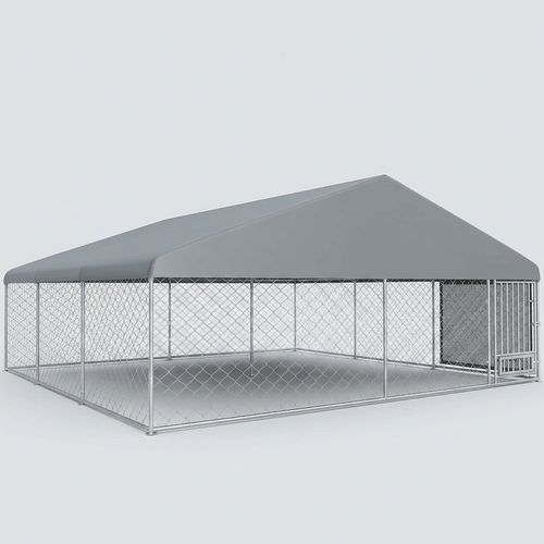 Erinnyees Outdoor Dog Kennel with Roof